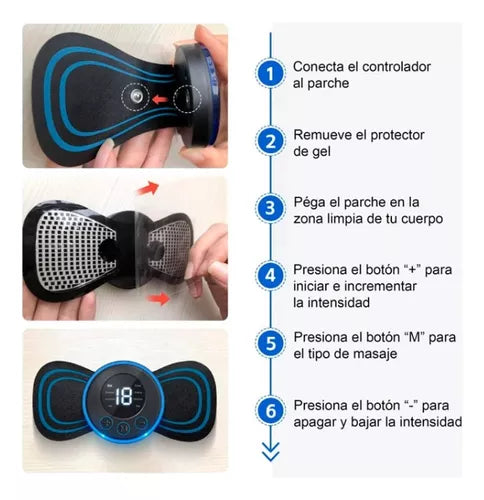 Mini Masajeador Electrico Mariposa EMS