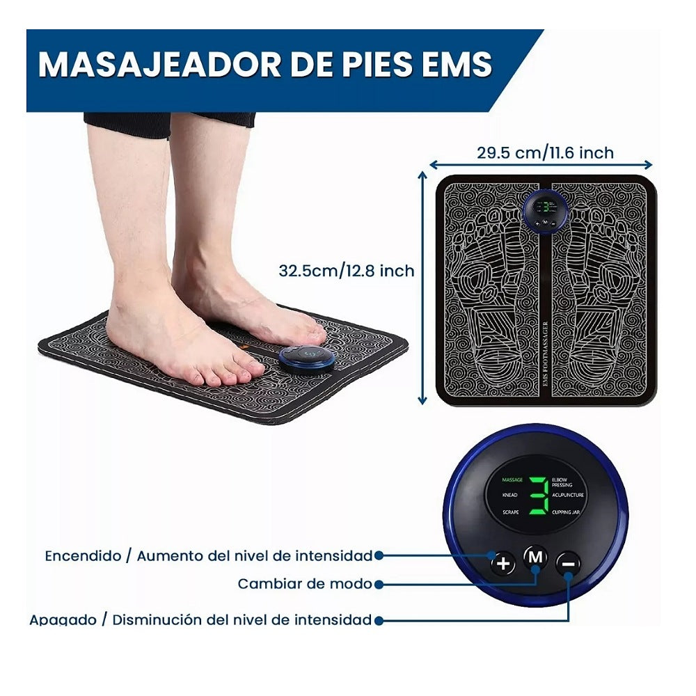 Masajeador Eléctrico para Pies Multifunc. Ems