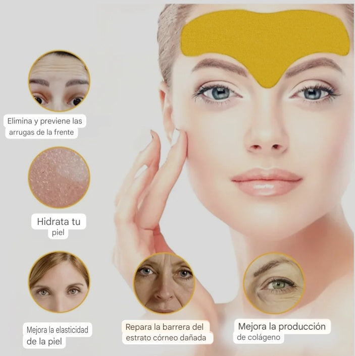 Parche medicinal de colágeno para suavizar arrugas.