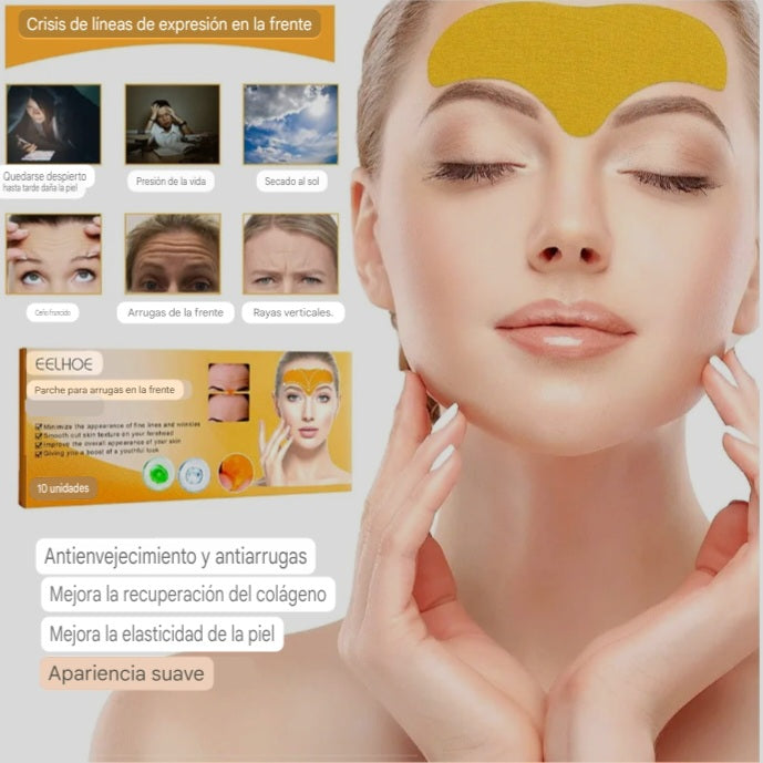 Parche medicinal de colágeno para suavizar arrugas.