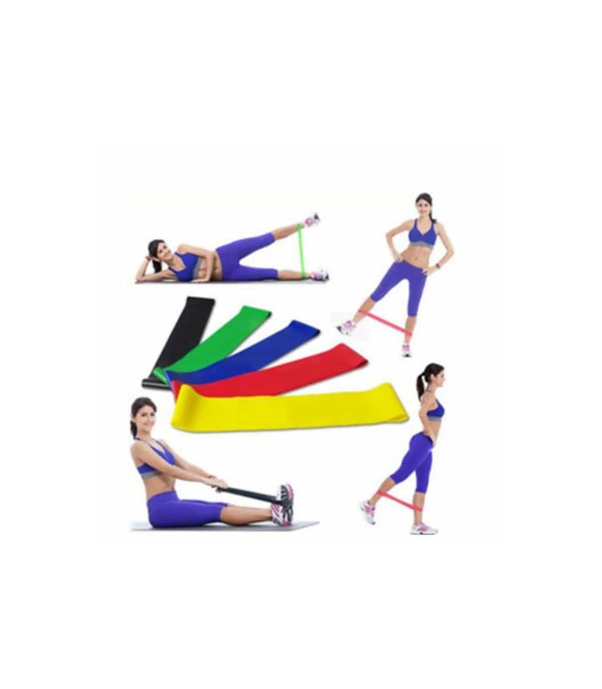 Kit de 5 Bandas Elásticas con 5 Niveles