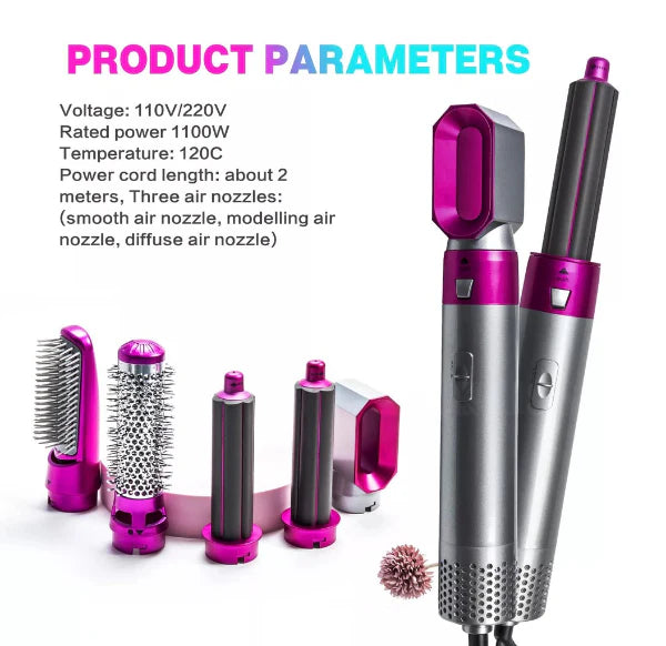 SET MOLDEADOR 5 en 1 HOT Air Styler